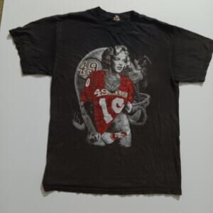 Vintage San Francisco 49ers Marilyn Monroe T-shirt Mens Small USA Pro